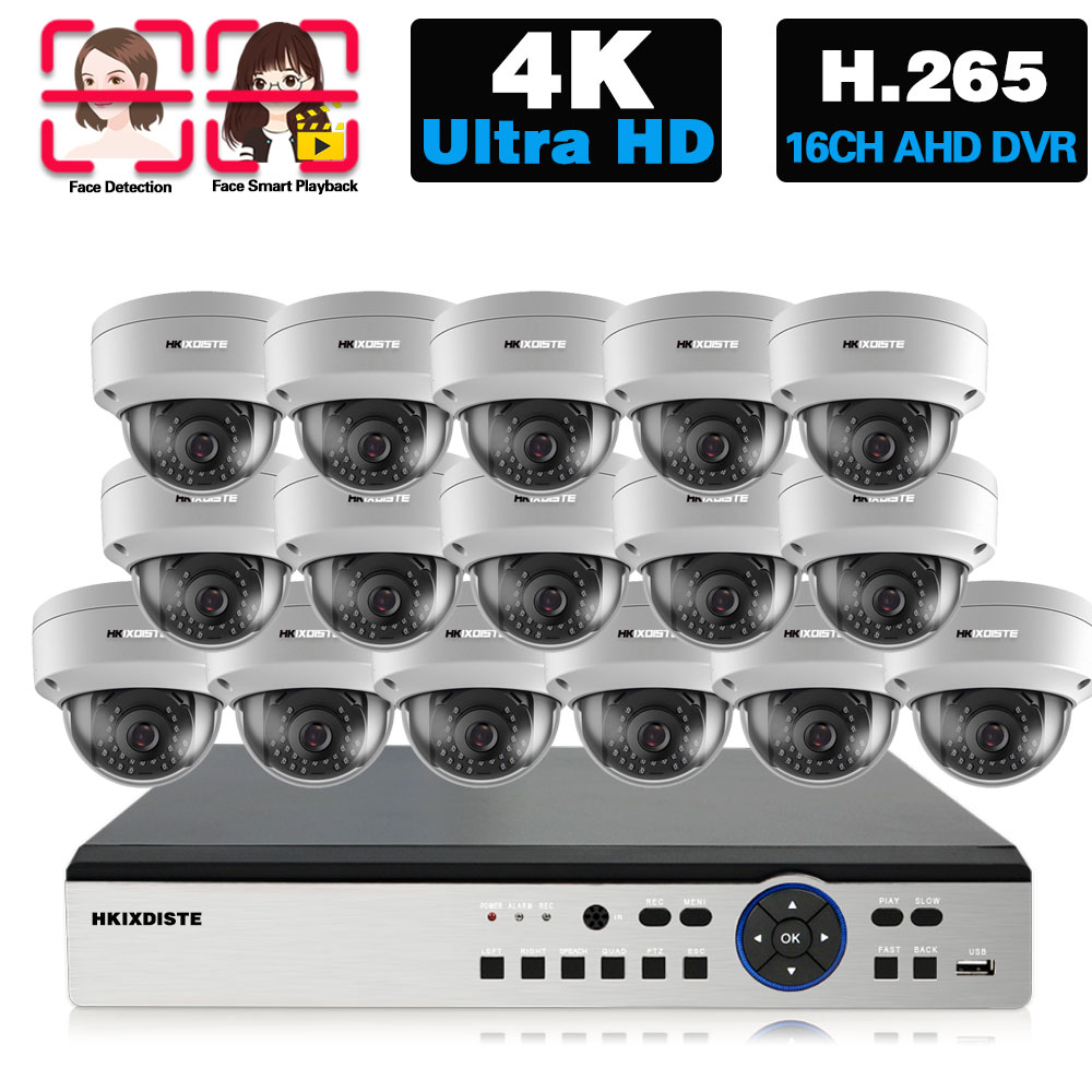 Home Security Systems With Cameras - Kit de vidéosurveillance 4K Ultra HD
