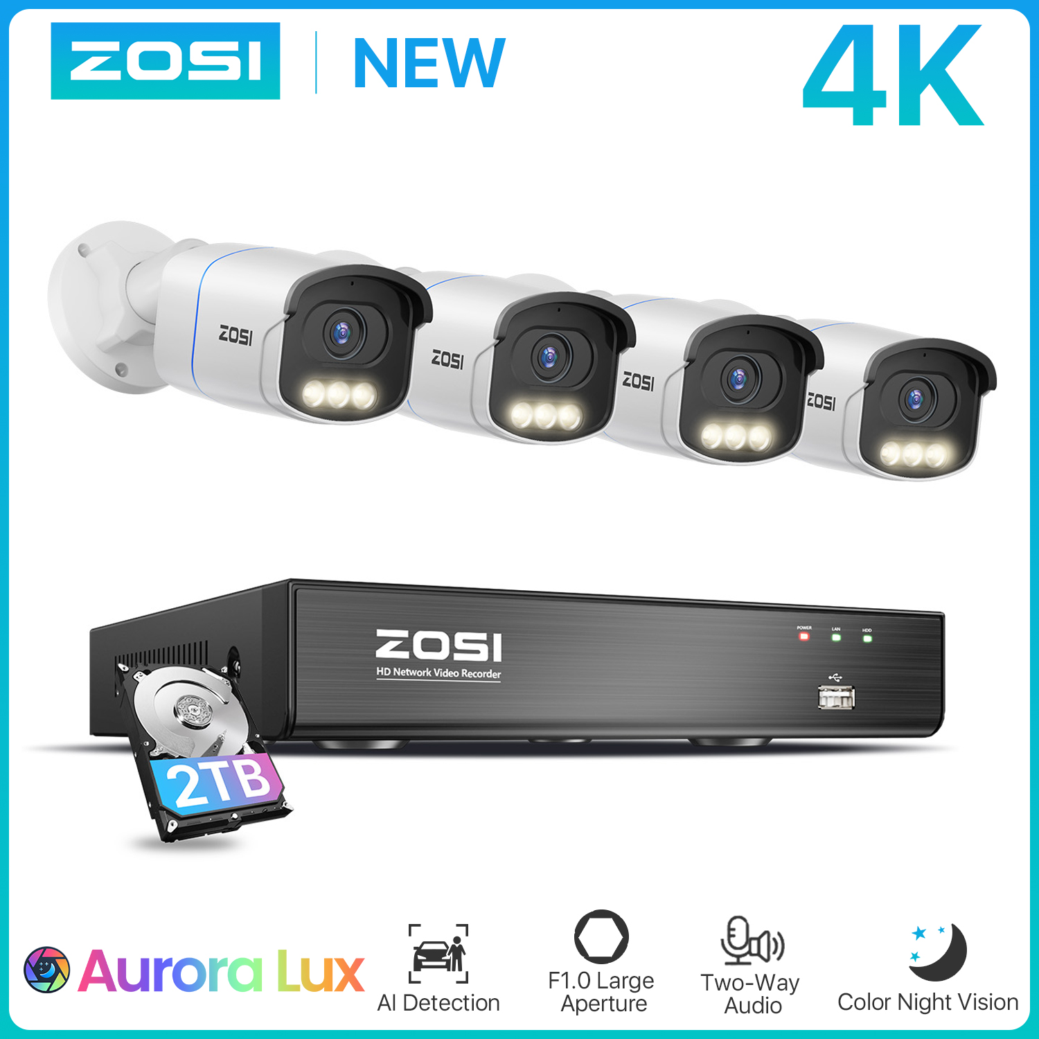 Nvr Kit 8 Channel - ZOSI – système de caméra de