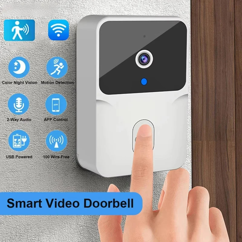 Home Security Doorbell Camera - Sonnette vidéo WiFi pour maison intelligente,
