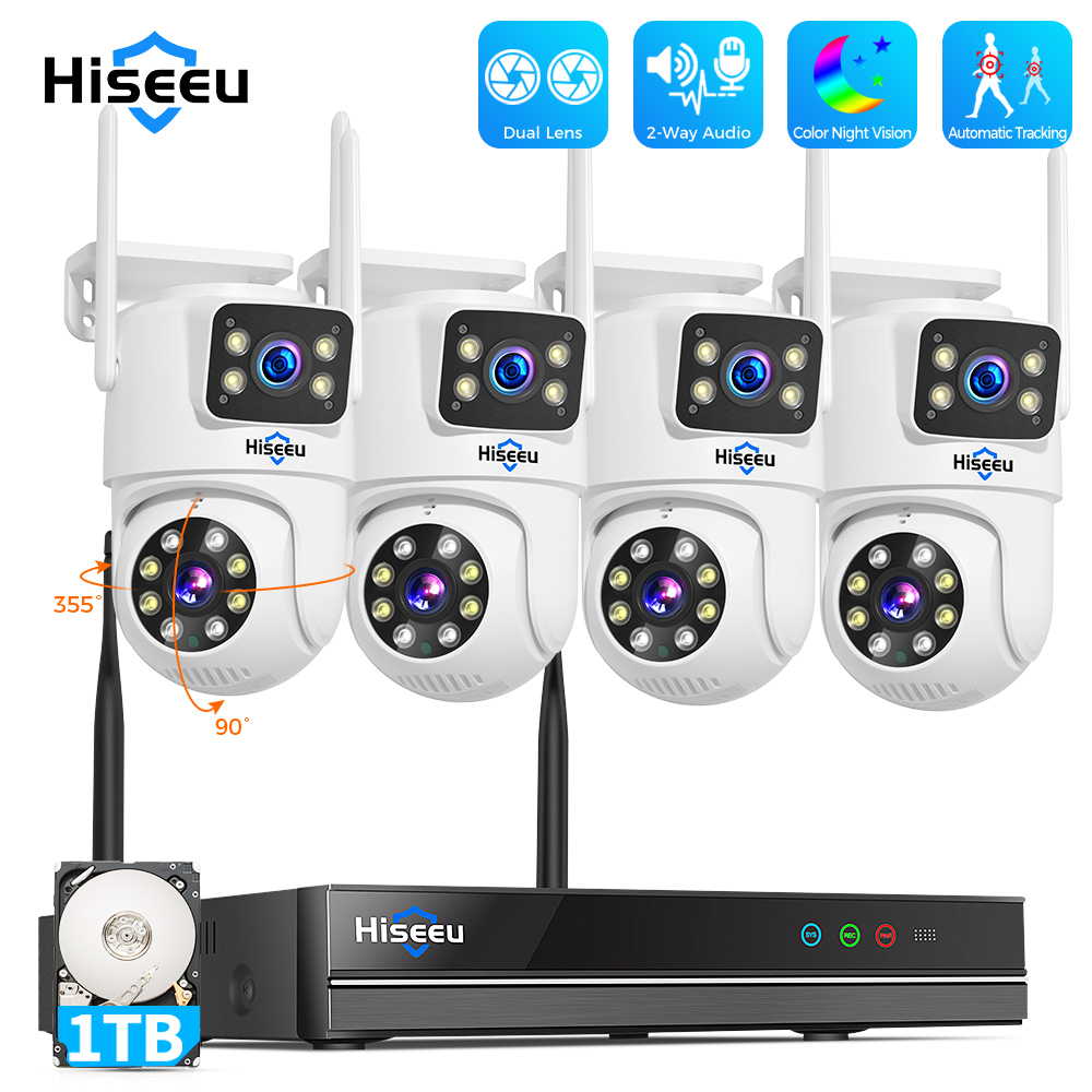 Nvr Kit 8 Channel - Kit de système de sécurité Hiseeu