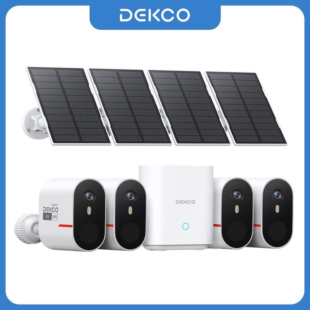 Home Security Systems With Cameras - Système de caméra solaire WiFi Dekco
