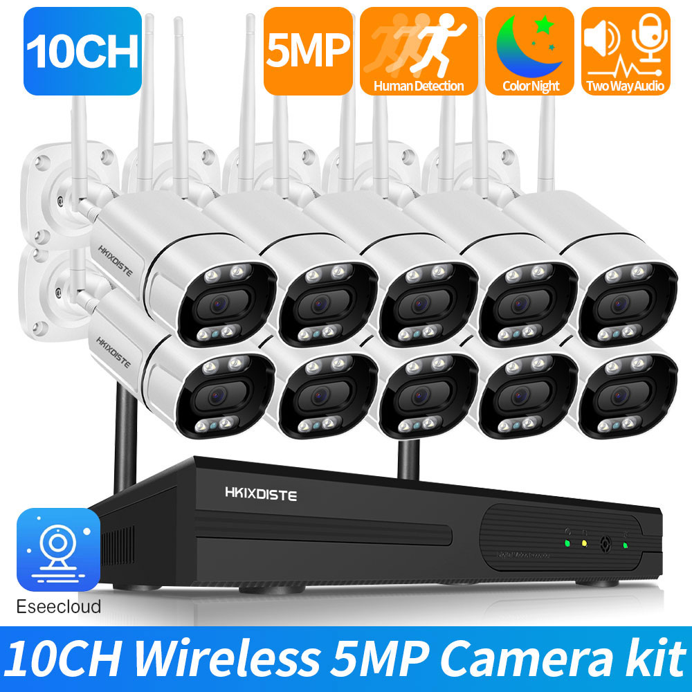 Nvr Kit 8 Channel - Système de vidéosurveillance sans fil avec