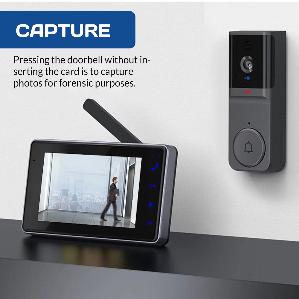Sonnette visuelle sans fil ave - Home Security Doorbell Camera avis et prix