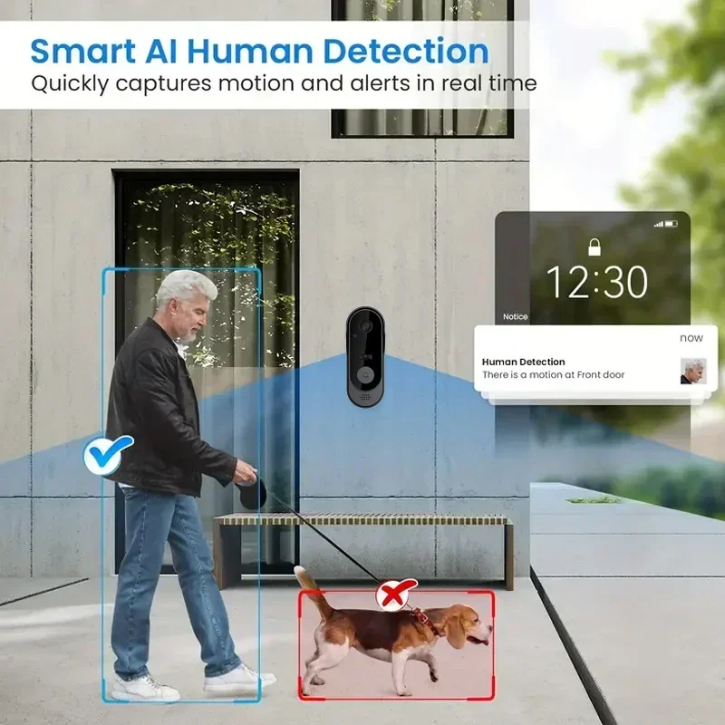 Sonnette vidéo HD sans fil éta - Home Security Doorbell Camera avis et prix