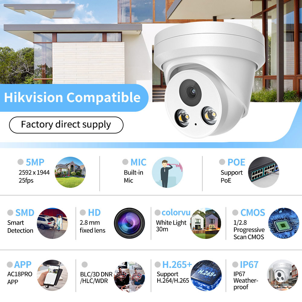 Système de caméra de sécurité  - Home Security System Hikvision avis et prix