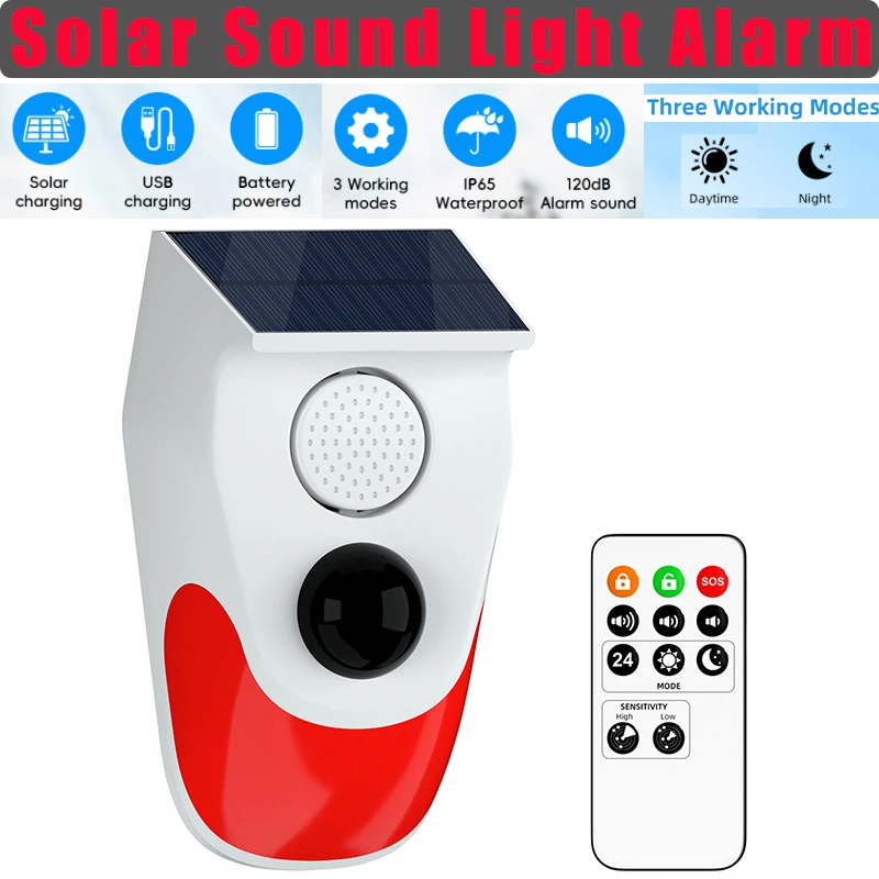 Capteur de mouvement PIR sans  - Alarm Siren Outdoor avis et prix