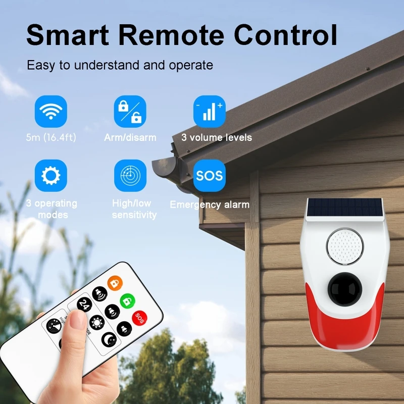 Capteur de mouvement PIR sans  - Alarm Siren Outdoor avis et prix