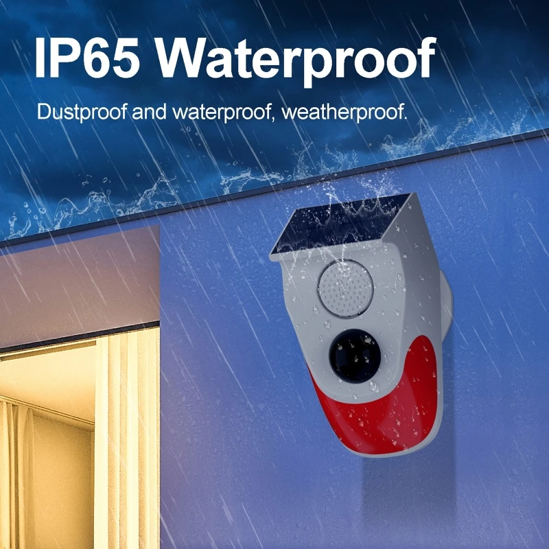 Capteur de mouvement PIR sans  - Alarm Siren Outdoor avis et prix
