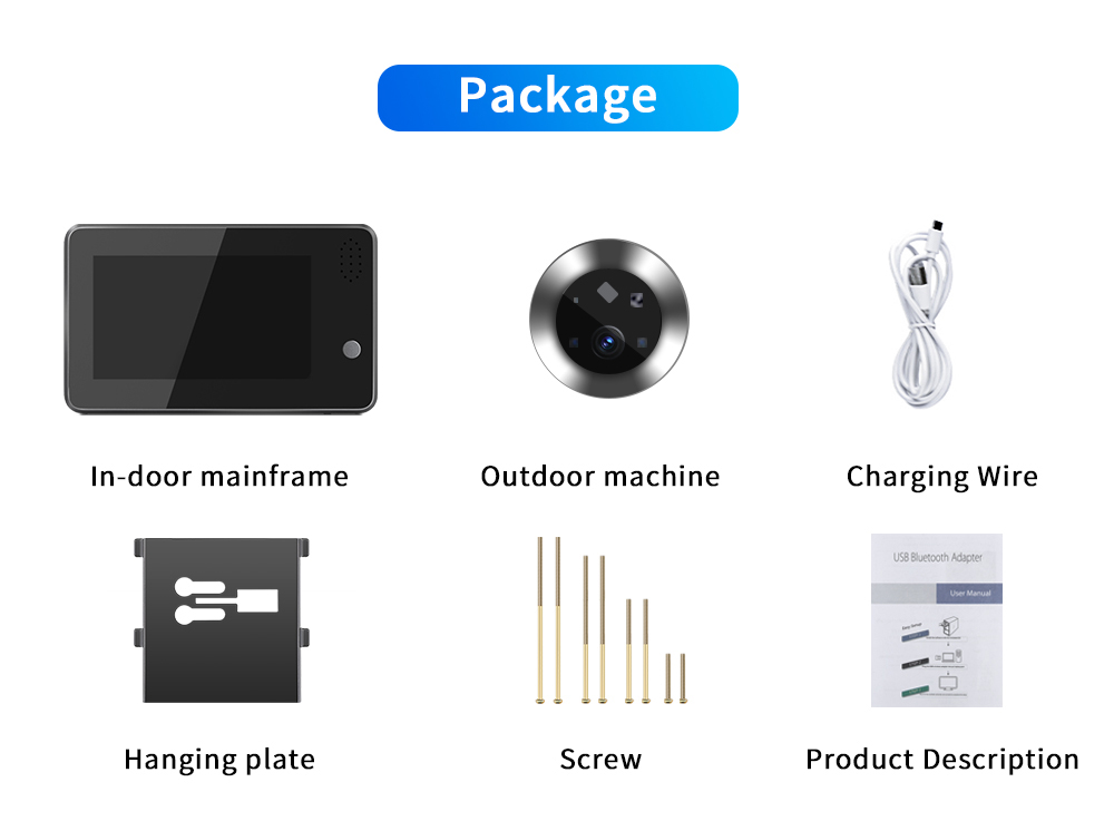 Sonnette WiFi Tuya Smartlife 4 - Home Security Doorbell Camera avis et prix