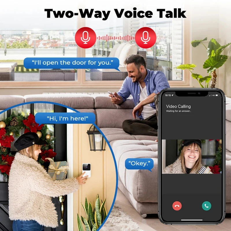 Sonnette vidéo WiFi pour maiso - Home Security Doorbell Camera avis et prix