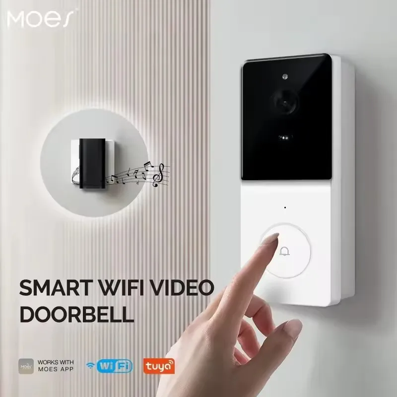 Sonnette vidéo Wi-Fi Moes avec - Home Security Doorbell Camera avis et prix