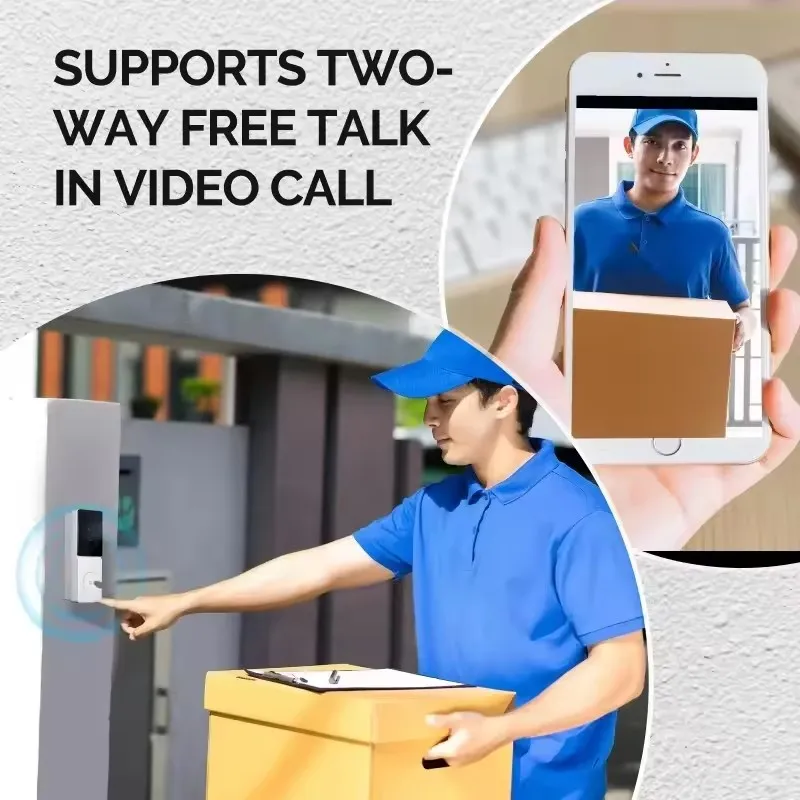 Sonnette vidéo Wi-Fi Moes avec - Home Security Doorbell Camera avis et prix