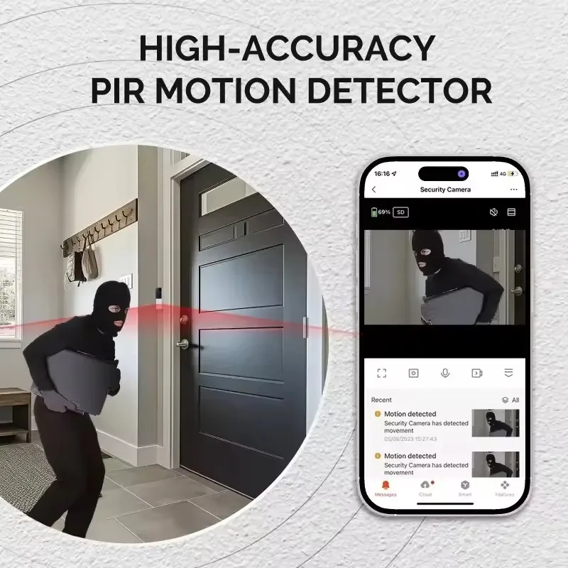 Sonnette vidéo Wi-Fi Moes avec - Home Security Doorbell Camera avis et prix