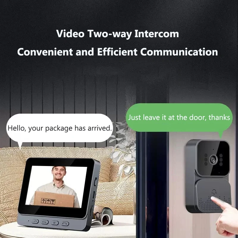 Interphone vidéo sans fil, son - Home Security Doorbell Camera avis et prix