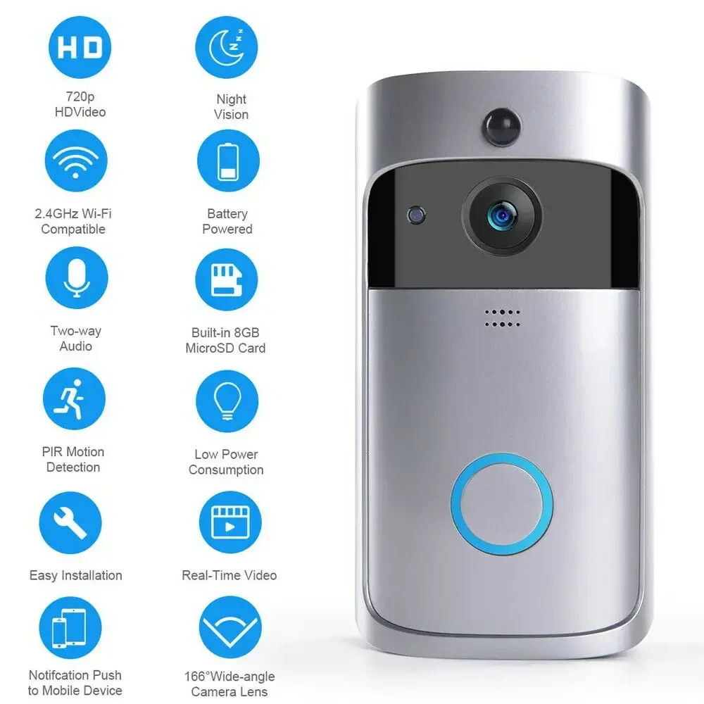 Sonnette de porte sans fil WIF - Home Security Doorbell Camera avis et prix