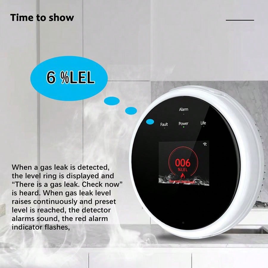 Capteur d'alarme de gaz WiFi 2 - Home Security Network avis et prix