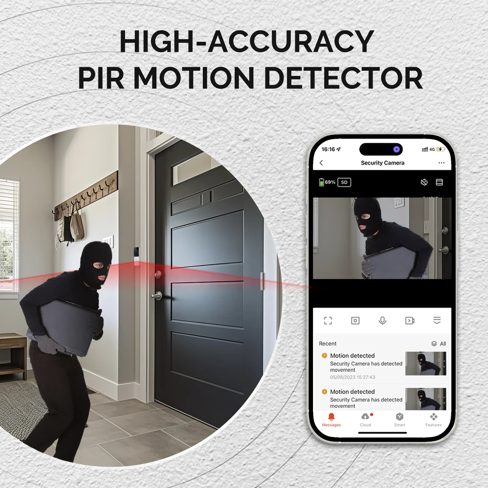 MOES-Sonnette vidéo WiFi intel - Home Security Doorbell Camera avis et prix
